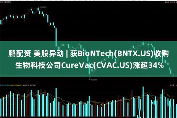 鹏配资 美股异动 | 获BioNTech(BNTX.US)收购 生物科技公司CureVac(CVAC.US)涨超34%